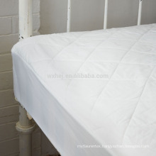 Wholesale Cheap Soft Brushed Polyester Full XL Strapped Mattress Pad For Hotel and Home